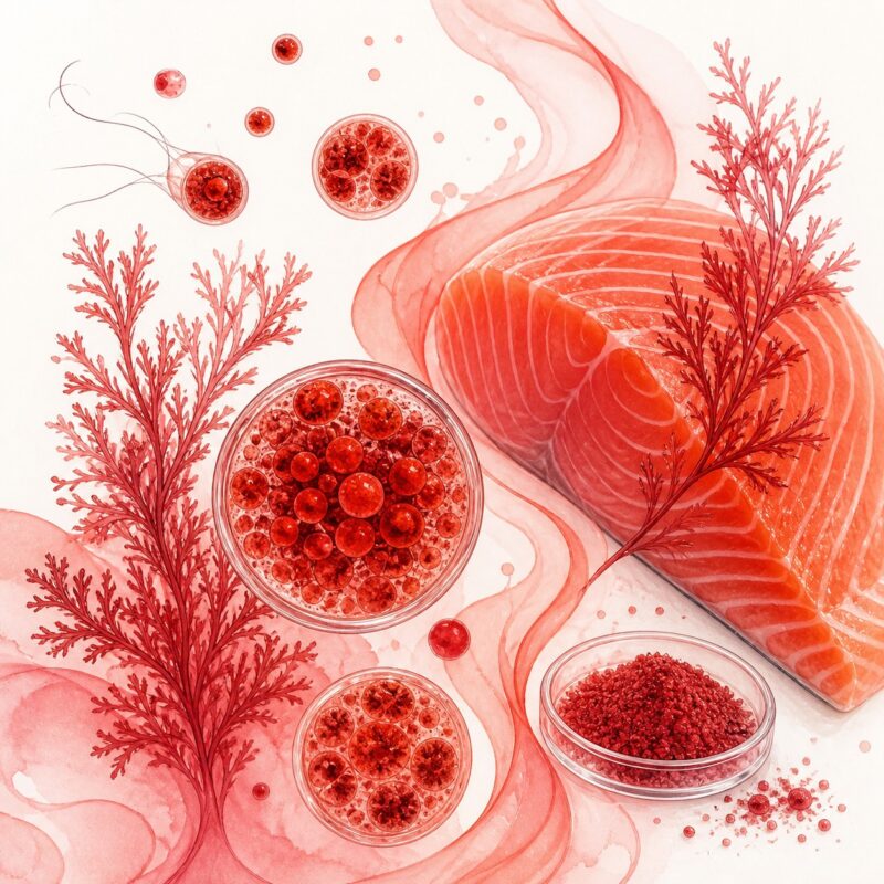 Astaxanthin kivonat hatóanyaghoz kapcsolódó illusztráció
