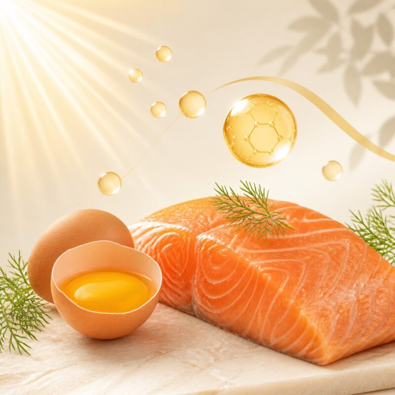 D3-vitamin (kolekalciferol) hatóanyaghoz kapcsolódó illusztráció