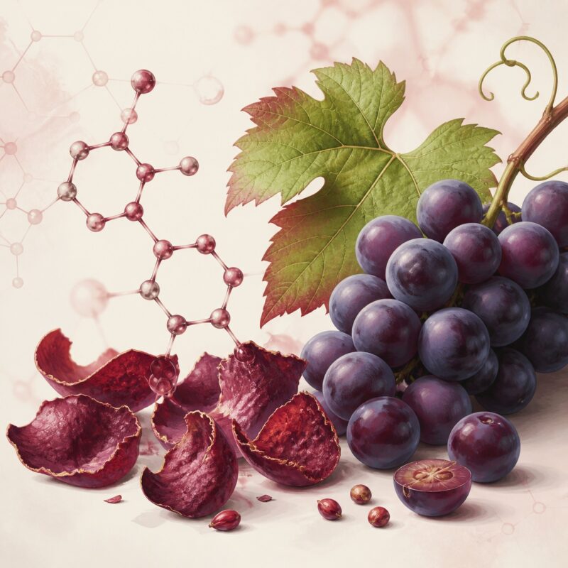 Rezveratrol hatóanyaghoz kapcsolódó illusztráció